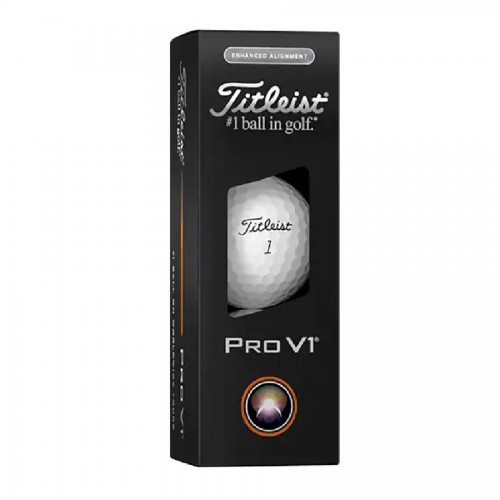 Titleist Pro V1 Enhanced Alignment Custom Logo Golf Balls / Dozen