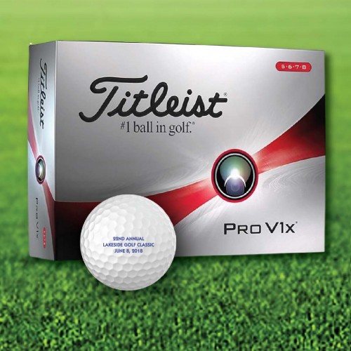Personalized Text Titliest Pro V1x Golf Balls / Dozen