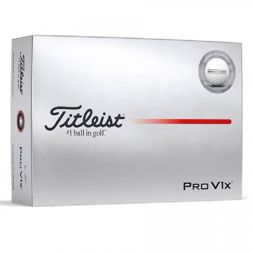 Titleist Pro V1x Enhanced Alignment Custom Logo Golf Balls / Dozen