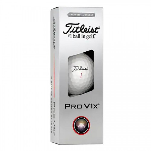 Titleist Pro V1x Enhanced Alignment Custom Logo Golf Balls / Dozen