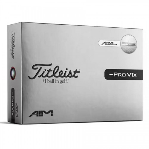 Titleist Pro V1x Left Dash Enhanced Alignment 2026 Custom Logo Golf Balls / Dozen