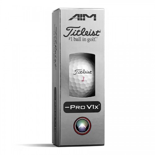 Titleist Pro V1x Left Dash Enhanced Alignment 2026 Custom Logo Golf Balls / Dozen