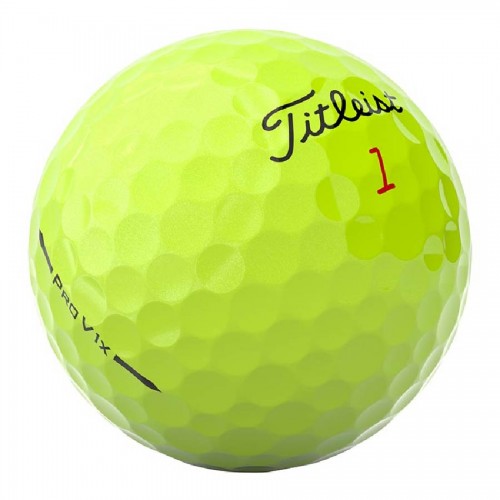 Titleist Pro V1x Yellow Custom Logo Golf Balls / Dozen