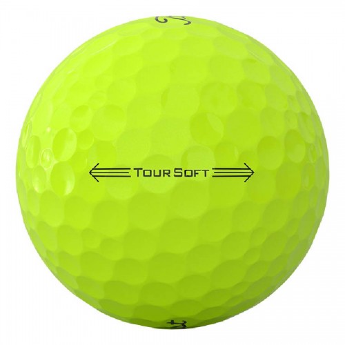 Titleist Tour Soft 2026 Yellow Custom Logo Golf Balls / Dozen