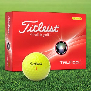 Titleist TruFeel Yellow Custom Logo Golf Balls / Dozen Titleist TruFeel Yellow Custom Logo Golf Balls / Dozen