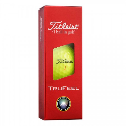 Titleist TruFeel 2026 Yellow Custom Logo Golf Balls / Dozen