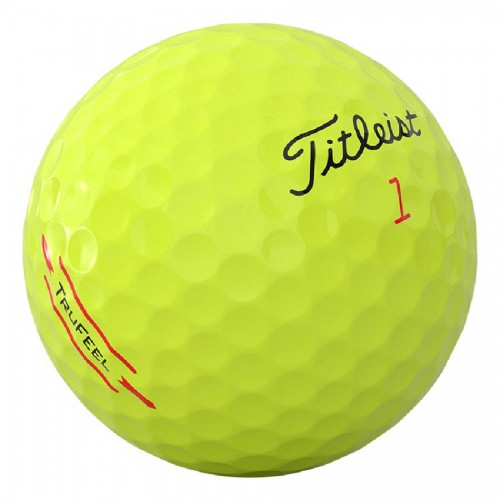 Titleist TruFeel 2026 Yellow Custom Logo Golf Balls / Dozen
