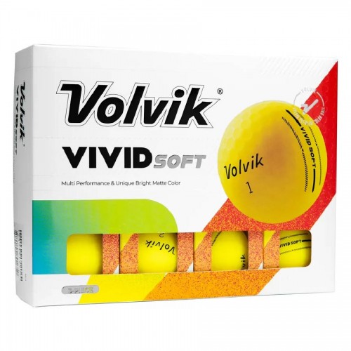 Volvik Vivid Soft Custom Logo Golf Balls / Dozen