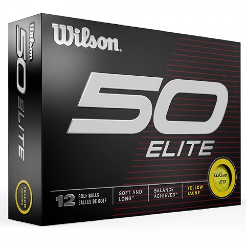Wilson 50 Elite Custom Logo Golf Balls / Dozen