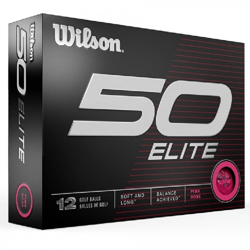 Wilson 50 Elite Custom Logo Golf Balls / Dozen