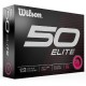 Wilson 50 Elite Custom Logo Golf Balls / Dozen