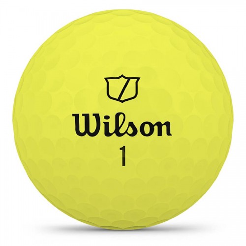 Wilson Staff Model 2026 Yellow Custom Logo Golf Balls / Dozen