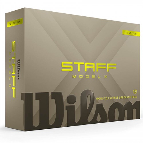 Wilson Staff Model X 2026 Yellow Custom Logo Golf Balls / Dozen