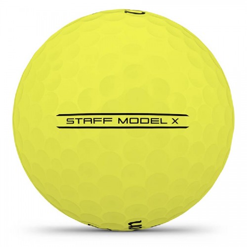 Wilson Staff Model X 2026 Yellow Custom Logo Golf Balls / Dozen