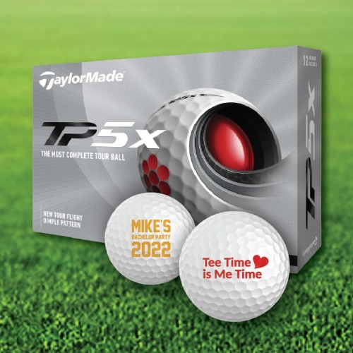 TaylorMade TP5X Personalized Golf Balls / Dozen