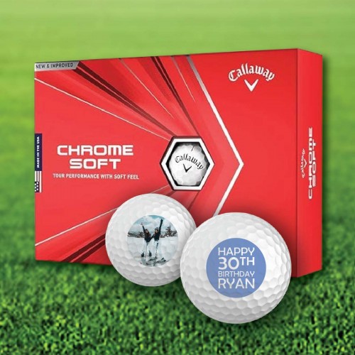 Callaway Chrome Soft Personalized Golf Balls / Dozen