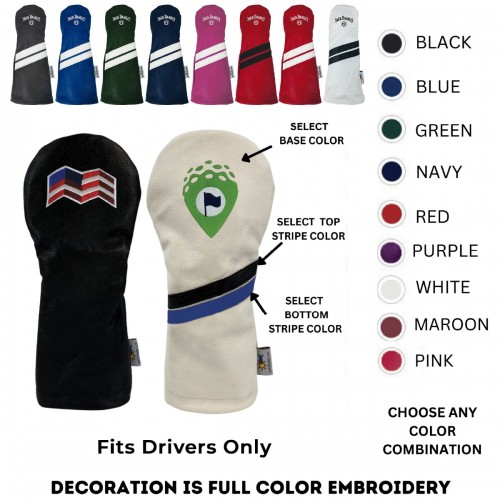 Sunfish Leather Driver Head Cover - Embroidered