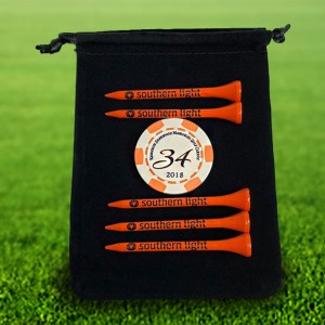 Custom Golf Tee Velveteen Pouch - 5PC