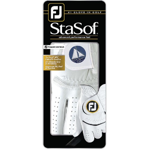 FootJoy StaSof Glove with Embroidered Leather Tab - Embroidered
