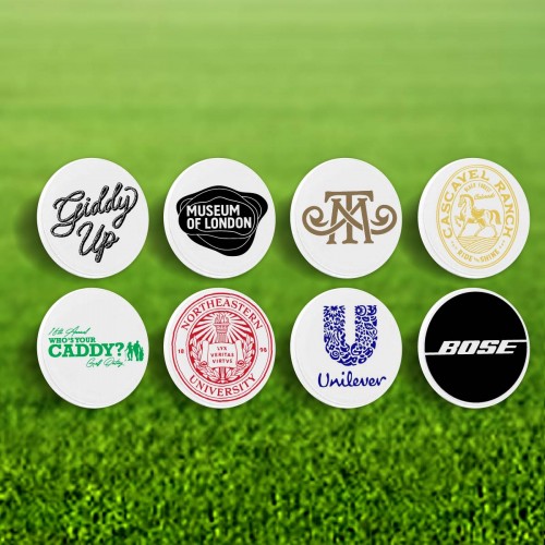 Custom Plastic Golf Ball Markers - Dime Size
