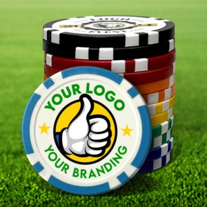Custom Poker Chip Golf Marker  Custom Poker Chip Golf Marker