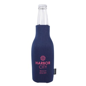 Koozie® Zip-Up Bottle Cooler with Opener