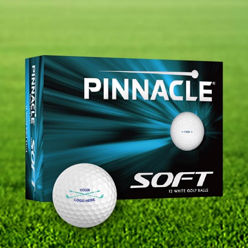 Pinnacle Soft Custom Logo Golf Balls / Dozen