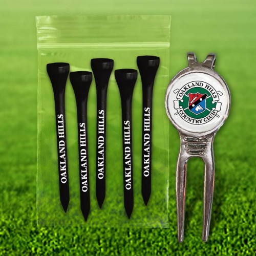 Custom Golf Tee Poly Pack with Essex Divot Tool