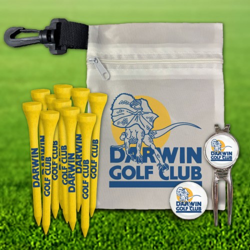 Custom Golf Tee Essex Marker Pouch Pack w/ Pouch Imprint
