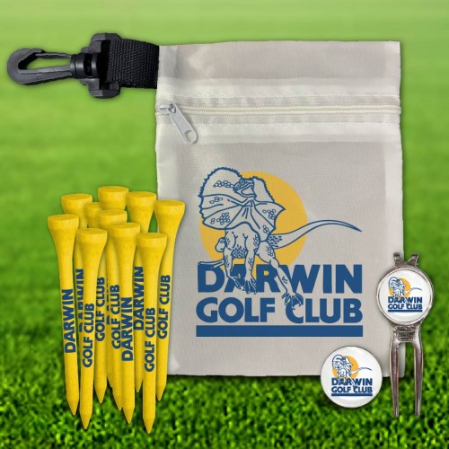 Custom Golf Tee Essex Marker Pouch Pack w/ Pouch Imprint