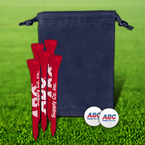 Custom Golf Tee Velveteen Pouch - 52 Custom Golf Tee Velveteen Pouch - 52