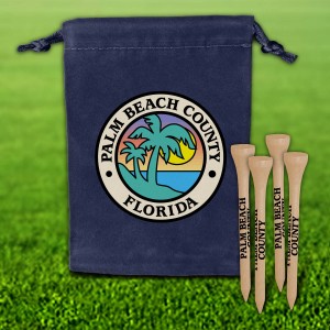 Custom Golf Tee Velveteen Pouch w/ Pouch Imprint - 4