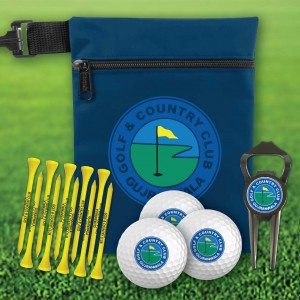 Custom Geo Divot Tool/Bottle Opener Pouch Pack