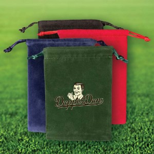Custom Velveteen Pouch with Imprint Custom Velveteen Pouch with Imprint