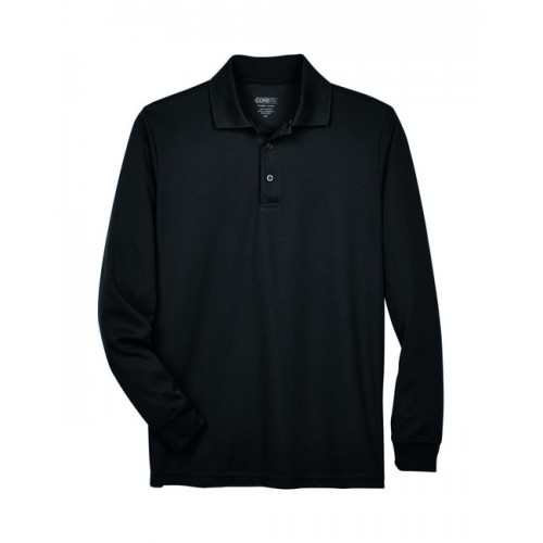 CORE365 Men's Tall Pinnacle Performance Long-Sleeve Piqué Polo - Embroidered