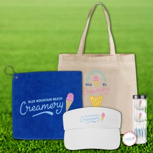 Custom Golf Swag Bag with Visor