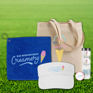 Custom Golf Swag Bag with Visor