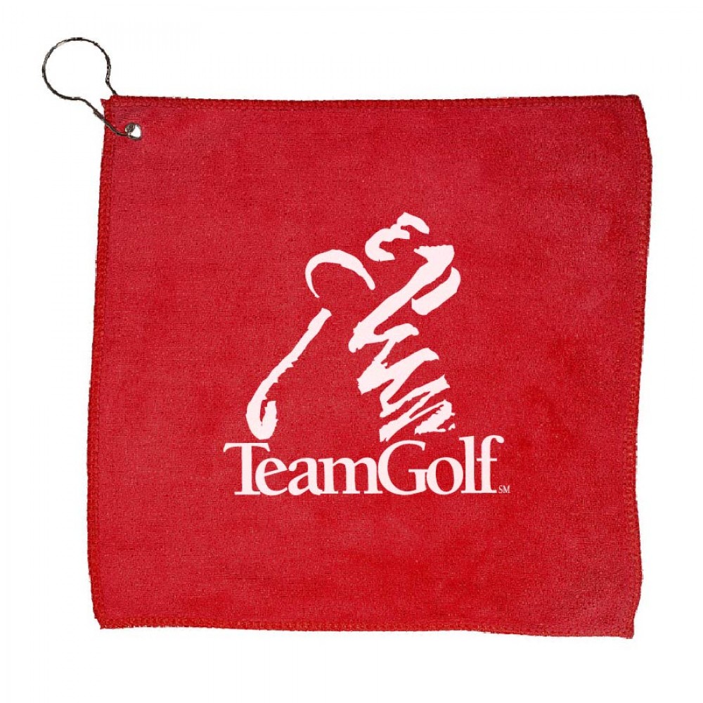 Custom embroidered golf towels for tournament branding