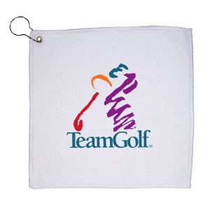 Custom Logo Golf Towel - Full Color Imprint