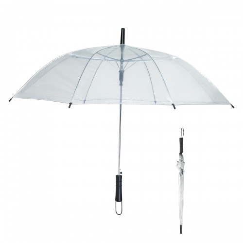 46" Arc Clear Custom Umbrella - 1 Color Imprint - HP