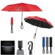 46" Arc Reflective Umbrella with Carabiner Handle - HP
