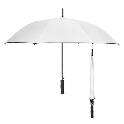 46" Arc Custom Umbrella With Colored Trim - 1 Color Imprint - HP