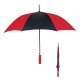 46" Striped Arc Custom Umbrella - 1 Color Imprint - HP