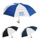 58" Arc Haas-Jordan™ Maelstrom Custom Umbrella - 1 Color Imprint - HP