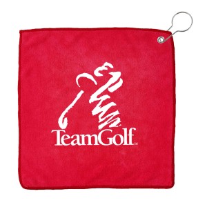 Custom Logo Golf Towel - One Color Imprint Custom Logo Golf Towel - One Color Imprint
